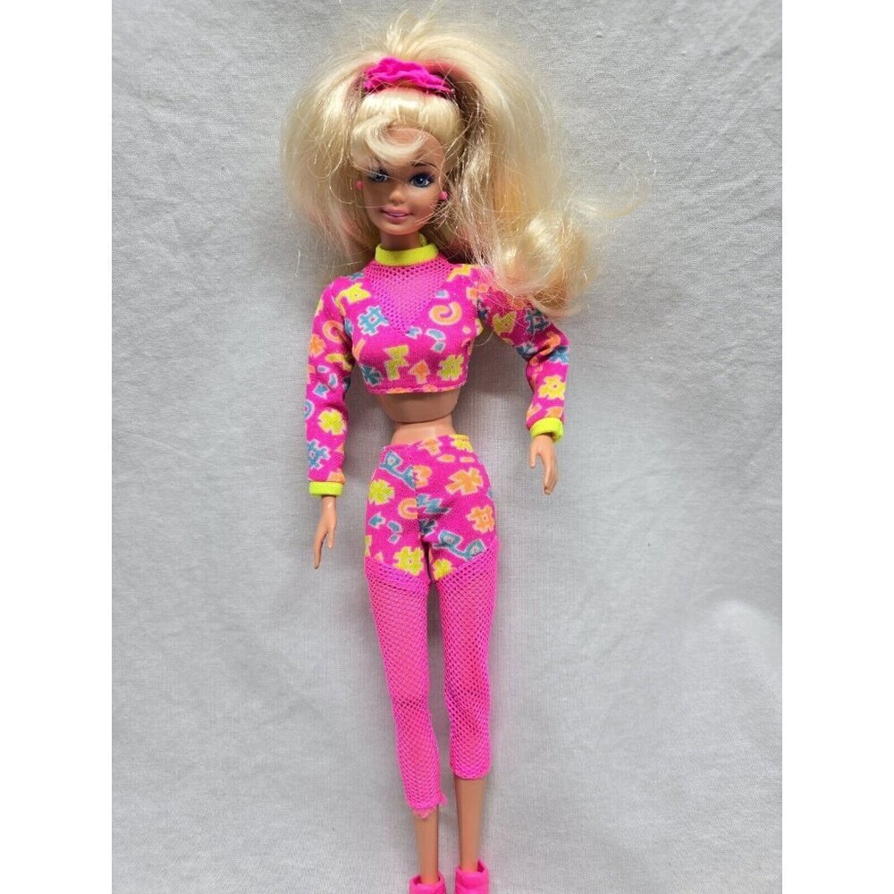 Vintage Workin Out Barbie Doll With Accessories 1996 Mattel Vintage - Picture 9 of 12